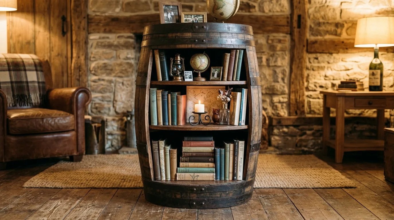 Add lighting that creates a cellar-like glow